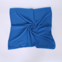 New designer hot selling square chiffon women scarf hijab solid color beautiful hair scarf 0419062