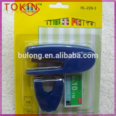 2014 New Style Hot Sale 2 hole punch & stapler 2 in 1