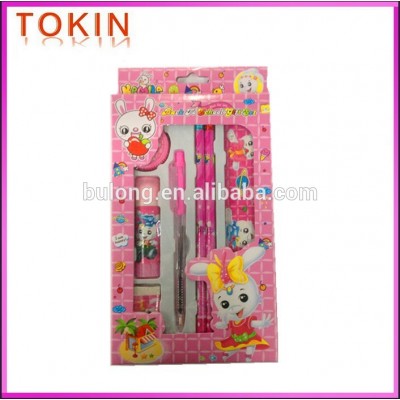 2014 custom hot selling nylon stationery set school product stationary set